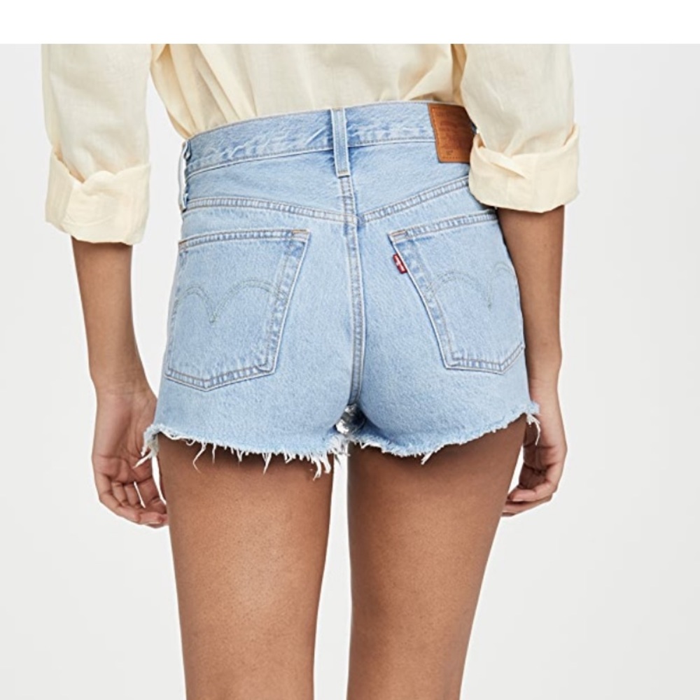 Distressed Levi shorts